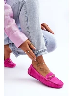 Dámské klasické semišové mokasíny růžové model 21625465 - Boto Dámské klasické semišové mokasíny růžové model 21625465 - Boto