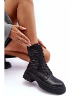 Kožené Workery Botky  Černé model 21633968 - S.Barski