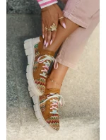 Dámské Kožené Polobotky model 21693708 Multikolor - Maciejka