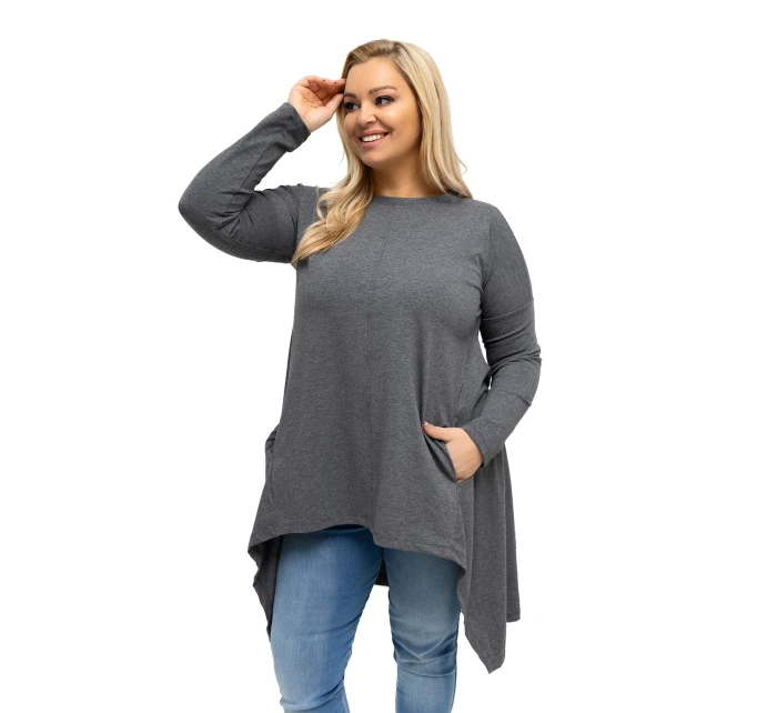 Blúzka RV BZ 7054 1.06 tmavosivá