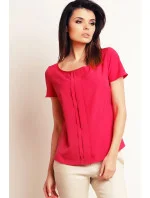 Dámská halenka model 20190965 Tmavě růžová - Infinite You Dámská halenka model 20190965 Tmavě růžová - Infinite You