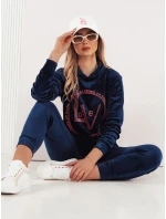 VIP PRIVATE tmavomodrý dámsky velúrový set FashionStreet AY0867