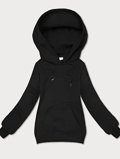 Voľná klokanová mikina S'West black (B-11#)