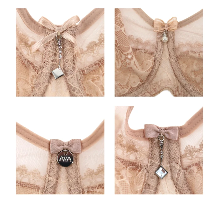 Dámska podprsenka 1396 Crystal beige - AVA