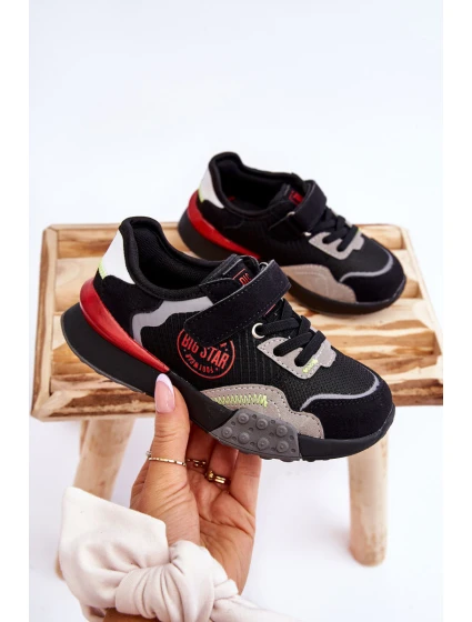 Dziecięce Sneakersy Memory Foam System Big Star LL374224 Czarne