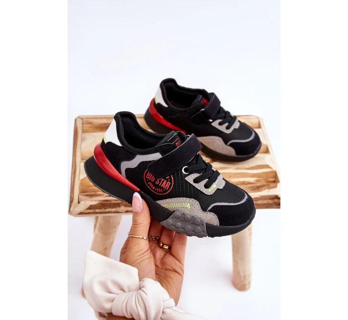 Dziecięce Sneakersy Memory Foam System Big Star LL374224 Czarne