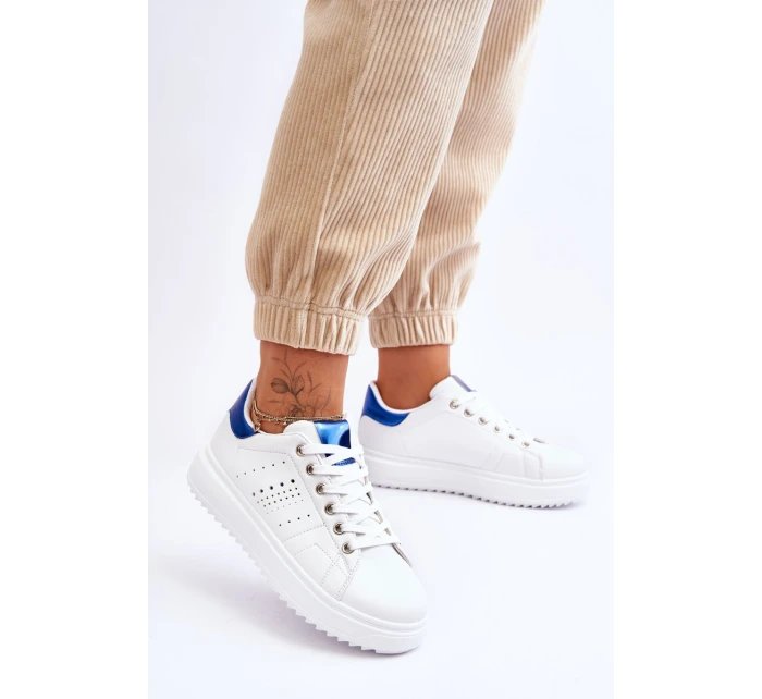 Damskie Sportowe Buty Biało-Niebieskie Be First! Damskie Sportowe Buty Biało-Niebieskie Be First!