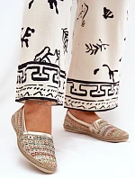 Eleganckie Skórzane Espadryle Z Plecionką Zazoo 10178 Multikolor