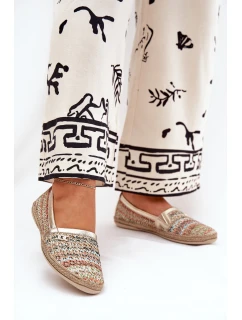 Elegantní Kožené Espadrilky S Pletením Multikolor model 21684984 - Zazoo