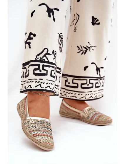 Elegantní Kožené Espadrilky S Pletením Multikolor model 21684984 - Zazoo