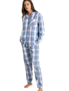 Dámske pyžamo 250500 Modrá s bielou - Muydemi