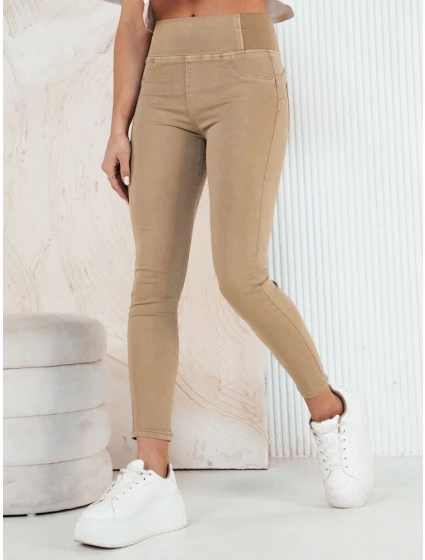 Dámské džínové kalhoty tmavě béžové Dstreet model 21973317 - FashionStreet
