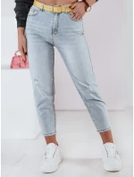 Dámské džínové kalhoty mom fit s páskem Dstreet model 21983333 - FashionStreet