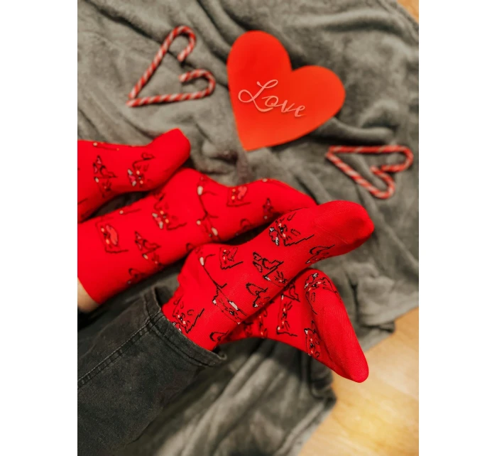 Dámske valentínske ponožky Wola W84.01P, 36-41