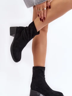 Dámské botky na nízkém podpatku hnědé model 21642138 - EVENTO