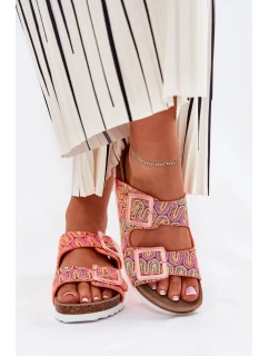 Dámské Pantofle S Přezkami A Oranžové model 21690966 - S.Barski