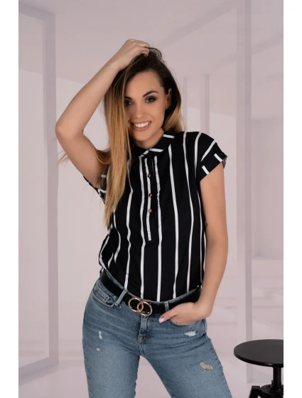 Ouranila Čierna blúzka - Merribel Ouranila Čierna blúzka - Merribel