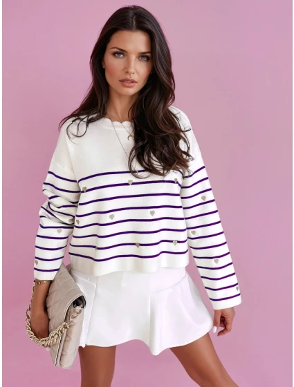 Dámský svetr fialový Dstreet model 21970680 - FashionStreet