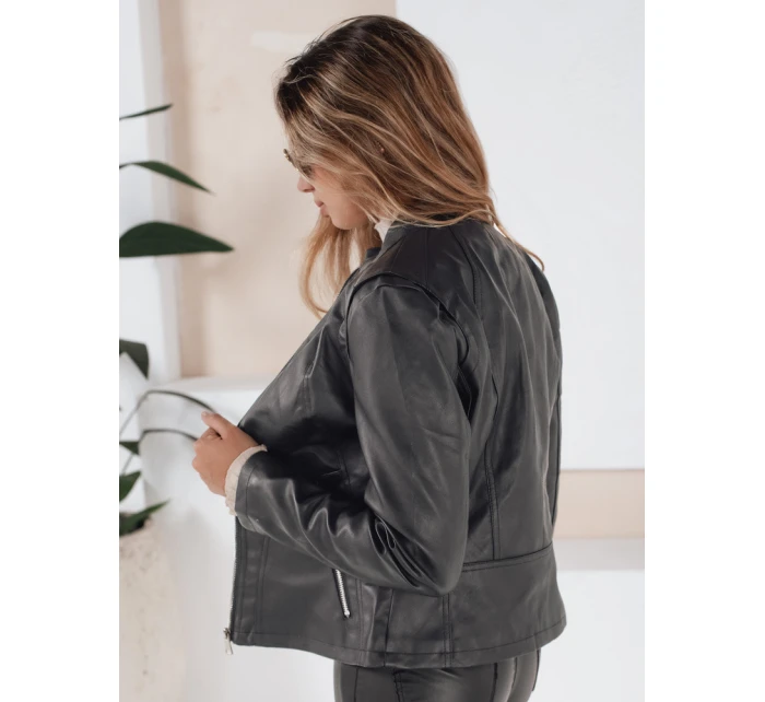 Dámská kožená bunda ramones černá model 21991857 - Dstreet