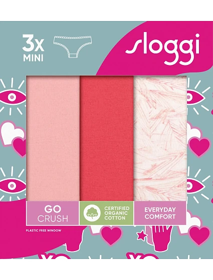 sloggi GO Crush Mini C3P - RED - SLOGGI RED - SLOGGI sloggi GO Crush Mini C3P - RED - SLOGGI RED - SLOGGI