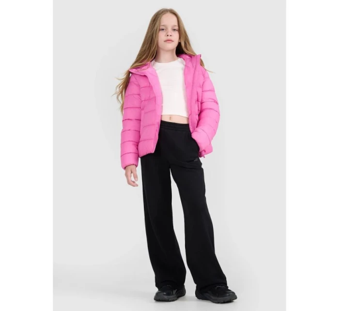 Dívčí péřová bunda se syntetickou výplní model 21814855 - 4F Dívčí péřová bunda se syntetickou výplní model 21814855 - 4F