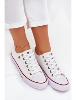 Trampki Damskie Niskie Big Star DD274A232 Białe Trampki Damskie Niskie Big Star DD274A232 Białe