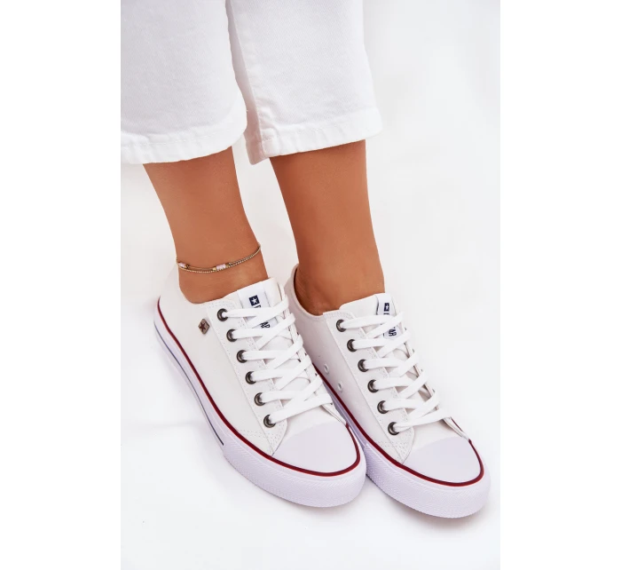 Trampki Damskie Niskie Big Star DD274A232 Białe Trampki Damskie Niskie Big Star DD274A232 Białe