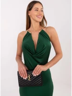 Sukienka IT SK model 21768497 ciemny zielony - FPrice Sukienka IT SK model 21768497 ciemny zielony - FPrice