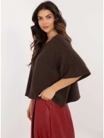 Sweter IT SW model 21877691 ciemny brązowy - FPrice