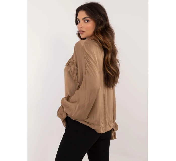 Košeľa TW KS BI 12022.16P camel