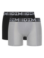 Pánske športové boxerky 2 ks DIM 3D FLEX AIR LONG BOXER 2x - DIM - šedá