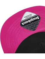 Beechfield B 615 Detská 5-panelová čiapka „Snapback“ 53.0615 čierna/jasne červená