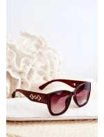 Damskie Okulary Przeciwsłoneczne UV400 Ciemnobrązowe