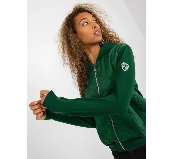 Dámska mikina RV BL 8226.11X tmavo zelená