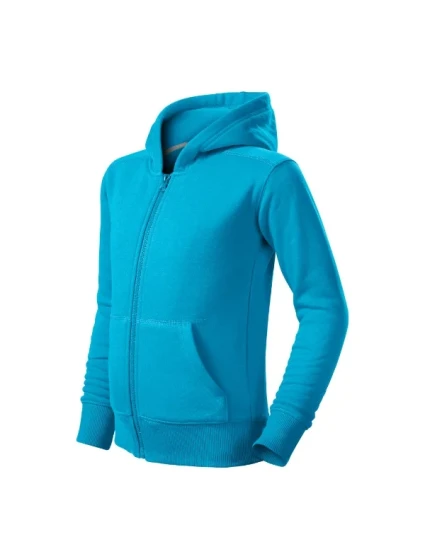 Trendy mikina na zips pre deti tyrkysová Trendy mikina na zips pre deti tyrkysová