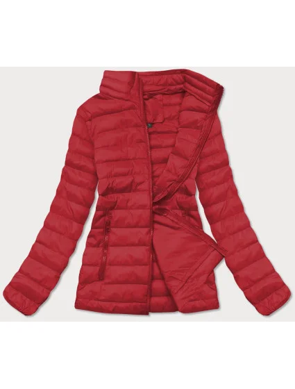 Tmavě červená lehká dámská prošívaná bunda model 17050608 - J.STYLE