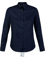 NEOBLU Blaise Women Mikrovláknová blúzka s dlhými rukávmi 24.3183 night blue NEOBLU Blaise Women Mikrovláknová blúzka s dlhými rukávmi 24.3183 night blue