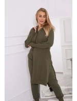 Sada mikín s dlhšou stranou khaki farby