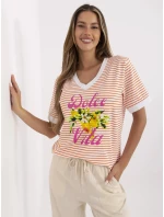 Bluzka MI BZ pomarańczowy model 21121788 - FPrice Bluzka MI BZ pomarańczowy model 21121788 - FPrice