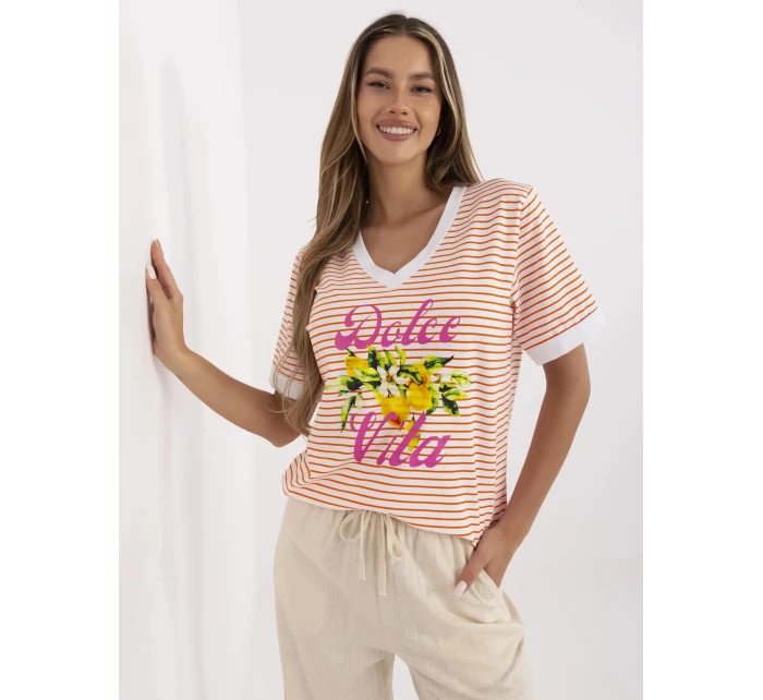 Bluzka MI BZ pomarańczowy model 21121788 - FPrice Bluzka MI BZ pomarańczowy model 21121788 - FPrice