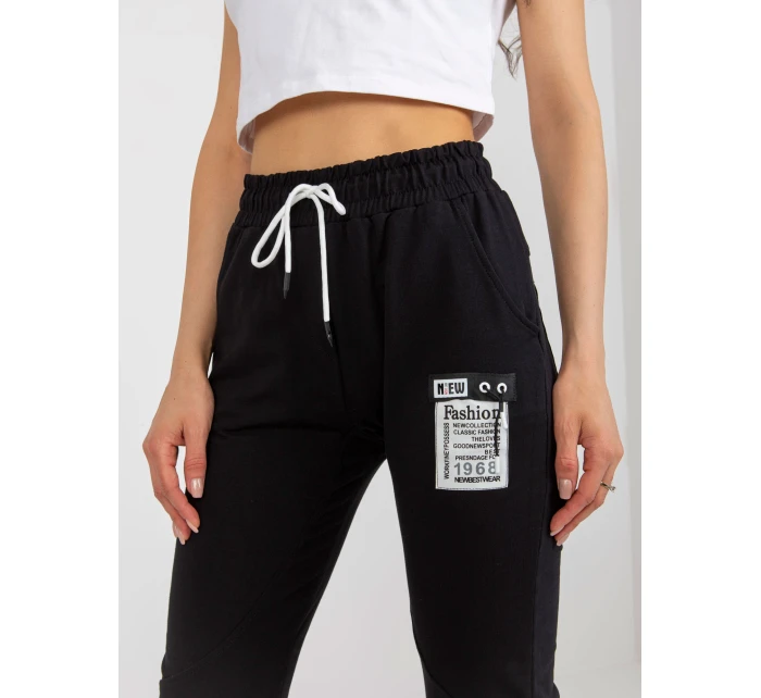 RV DR 7520.82 tepláky čierne RV DR 7520.82 tepláky čierne