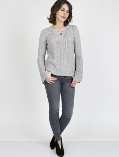 Dámský svetr SWE 117 Sweater Grey model 17570712 - MKMSwetry