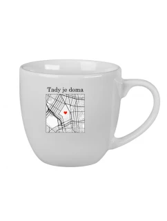 Personalizovaný keramický hrnek 400 ml s mapou 