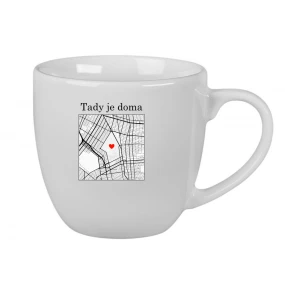 Personalizovaný keramický hrnek 400 ml s mapou 