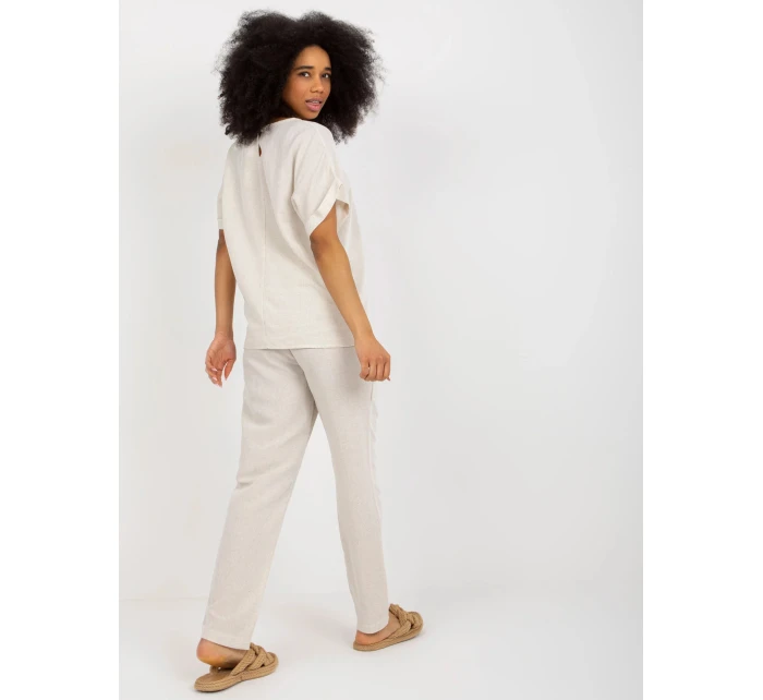 Dámsky set WN KMPL VE41/42.05 Light beige - Rue Paris