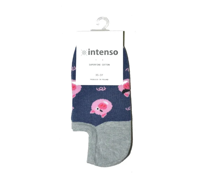 Dámske vzorované ponožky Intenso 1818 Cotton 35-40