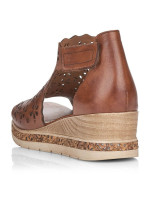 Remonte W RKR655 hnedé kožené pohodlné sandále