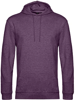 B&C #Hoodie Pánska mikina s kapucňou 01.U03W heather purple