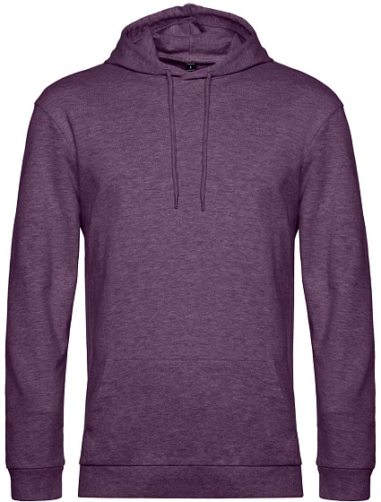 B&C #Hoodie Pánska mikina s kapucňou 01.U03W heather purple