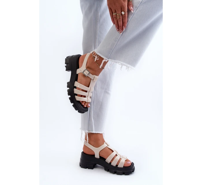 Dámské Sandály  Bežové model 21661721 - Zaxy